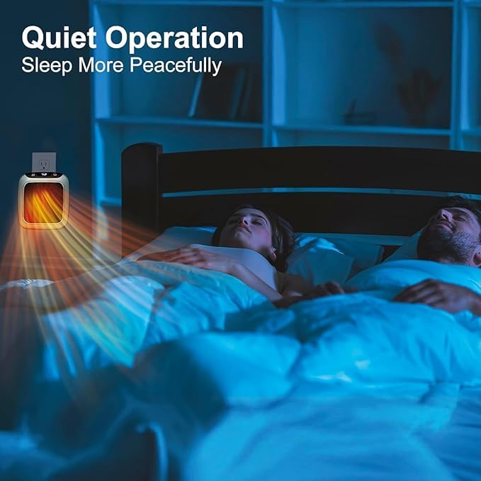 Handy - Heater 800 W Wall-Mounted Electric Convector Heater – Energy-Efficient Silent Infrared Room Heater for Bathroom, Bedroom & Greenhouse Compact 220V Indoor Heating Stove.