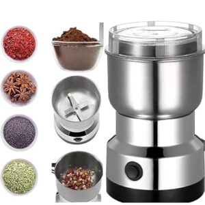 mixer grinder mini mixer grinder small size electric coffee & spice grinder stainless steel portable mixer for masala herbs dry spices & nuts heavy duty for home kitchen (1year warranty)